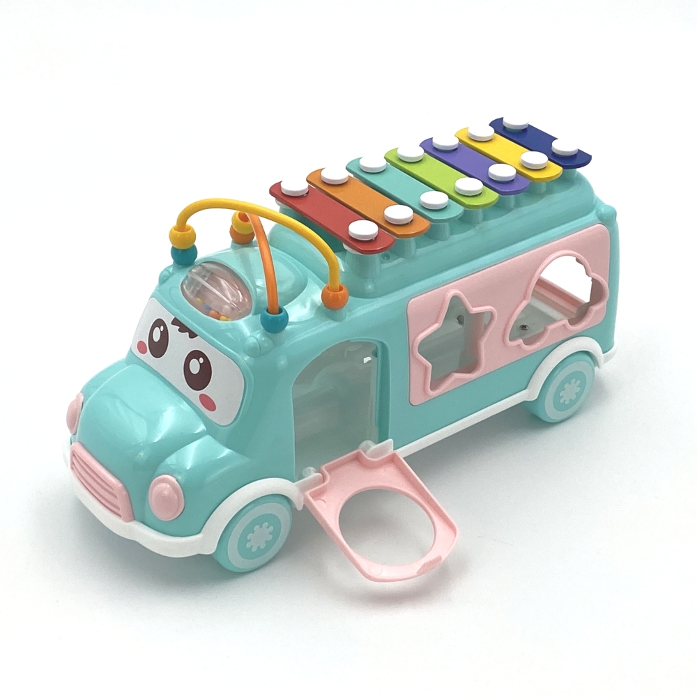 Muzikinis automobilis rūšiuoklis WOOPIE BABY su cimbolais, žalias-Žaislai, Kūdikiams, Žaislai mažyliams (iki 4 m.