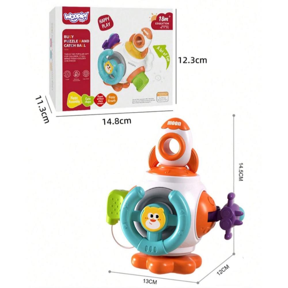 WOOPIE BABY Piłka Kosmiczna Rakieta 6w1 Montessori 18m+					
