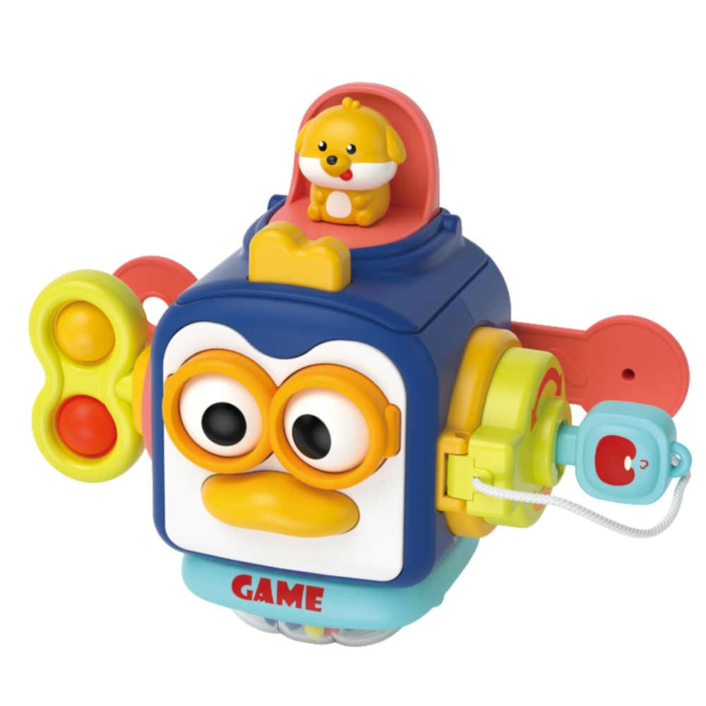 WOOPIE Pingvinas Montessori sensorinis kamuolys 6in1