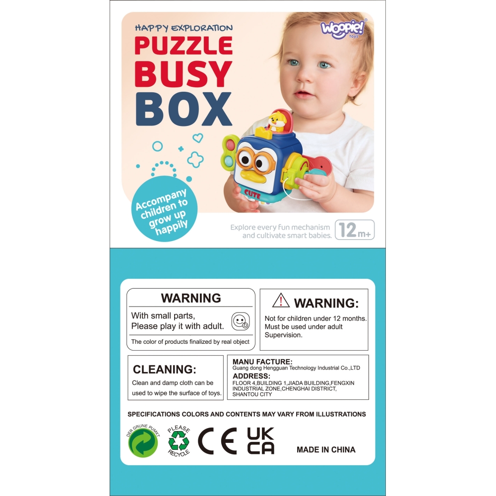 WOOPIE Pingvinas Montessori sensorinis kamuolys 6in1