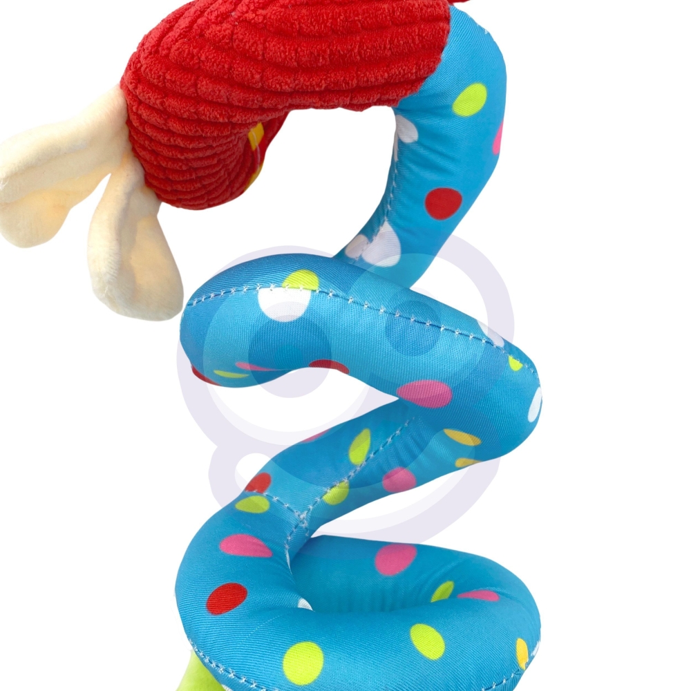 WOOPIE BABY Minkštas pakabukas spiralė vaikiškam vežimėliui Cot Cot Dog Švietimo