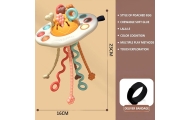 Jutiminis daugiafunkcinis žaislas-kramtukas-barškutis WOOPIE BABY Montessori UFO-Žaislai, Kūdikiams, Barškučiai, kramtukai-e-vai