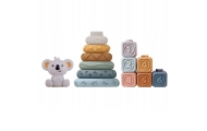 WOOPIE BABY Soft Rubber Sensory Blocks 3-in-1 Teddy Bear Set