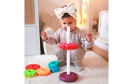 Mokomasis piramidės susuktas bokštas WOOPIE BABY