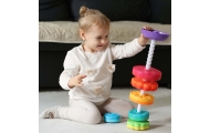 Mokomoji piramidė WOOPIE BABY Suktas gyvūnų bokštas-Žaislai, Kūdikiams, Žaislai mažyliams (iki 4 m.