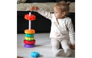 Mokomoji piramidė WOOPIE BABY Suktas gyvūnų bokštas-Žaislai, Kūdikiams, Žaislai mažyliams (iki 4 m.