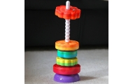 WOOPIE BABY Educational Pyramid Twisted Animal Tower