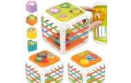 WOOPIE Kostka Edukacyjna Sorter 4w1 Kształty 18m+