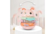 WOOPIE Baby Wanka Stand Up Sensory Toy 2 in 1 Rattle Teether Pink