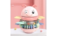 WOOPIE Baby Wanka Stand Up Sensory Toy 2 in 1 Rattle Teether Pink