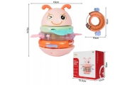 Sensorinis žaislas WOOPIE Baby Wanka 2-in-1 – barškutis ir kramtukas, rožinis-Žaislai, Kūdikiams, Žaislai mažyliams (iki 4 m.
