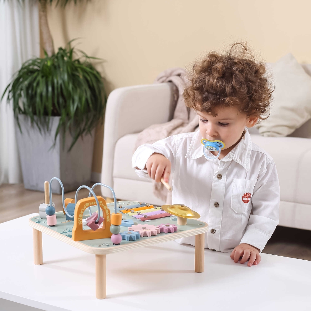 Medinis daugiafunkcinis staliukas VIGA PolarB Montessori-Žaislai, Kūdikiams, Mediniai, Žaislai mažyliams (iki 4 m.
