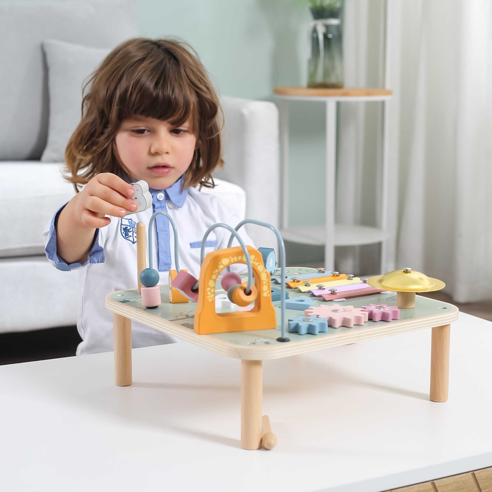 Medinis daugiafunkcinis staliukas VIGA PolarB Montessori-Žaislai, Kūdikiams, Mediniai, Žaislai mažyliams (iki 4 m.