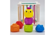 WOOPIE BABY Flexible Sensory Cube Sorter for Children Animals + Rattle 7 pcs.