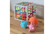 Lankstus sensorinis kubelių rūšiuoklis WOOPIE BABY Crazy Shapes, 5 vnt-Žaislai, Kūdikiams, Žaislai mažyliams (iki 4 m.