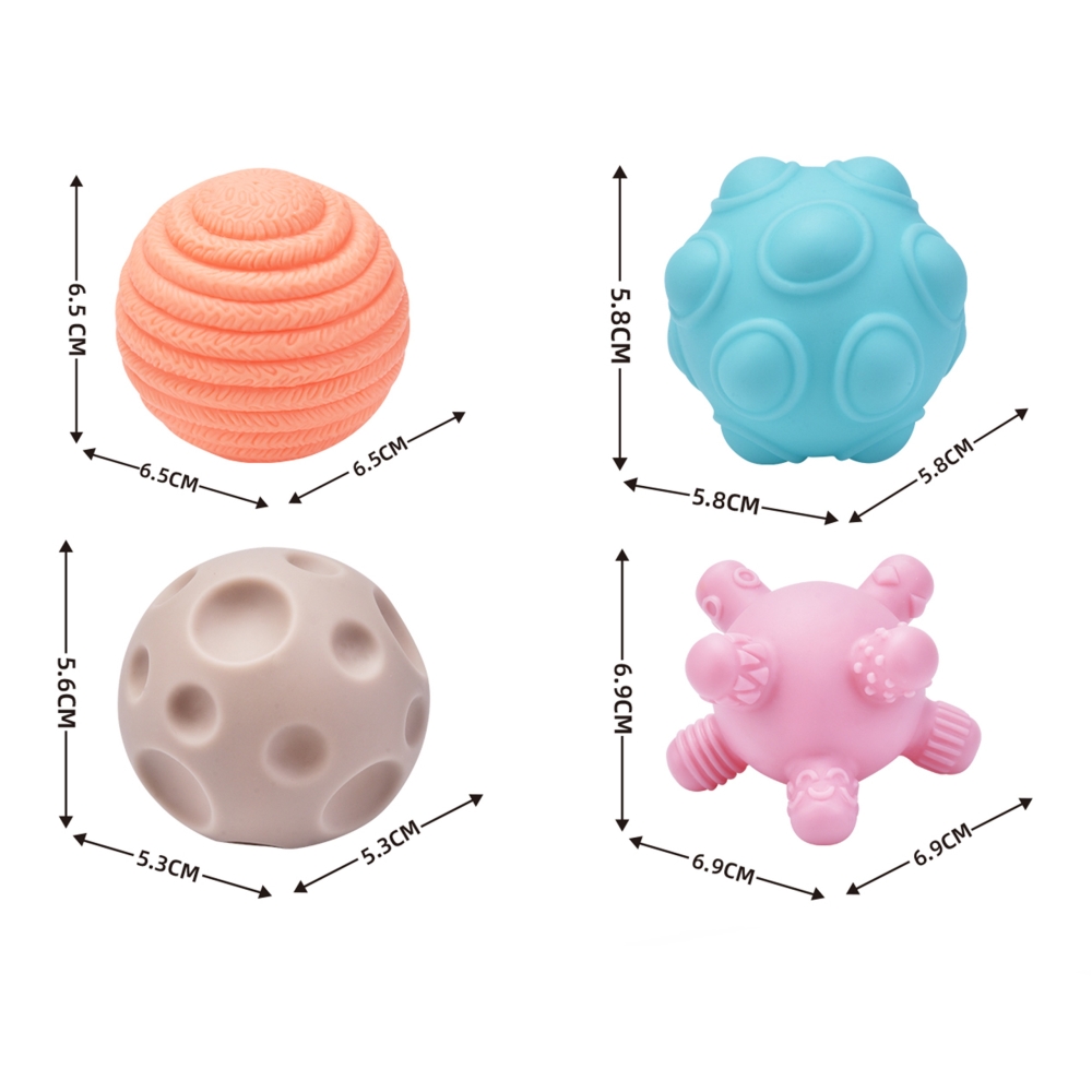 Lankstus sensorinis kubelių rūšiuoklis WOOPIE BABY Crazy Shapes, 5 vnt-Žaislai, Kūdikiams, Žaislai mažyliams (iki 4 m.