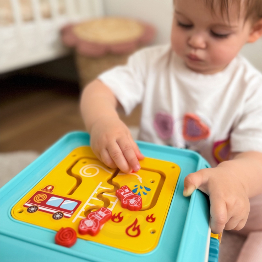 Interaktyvus daugiafunkcinis kubas WOOPIE BABY Montessori 6-in-1, nuo 18 mėn.-Žaislai, Kūdikiams, Žaislai mažyliams (iki 4 m.