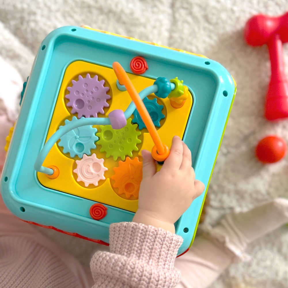 Interaktyvus daugiafunkcinis kubas WOOPIE BABY Montessori 6-in-1, nuo 18 mėn.-Žaislai, Kūdikiams, Žaislai mažyliams (iki 4 m.