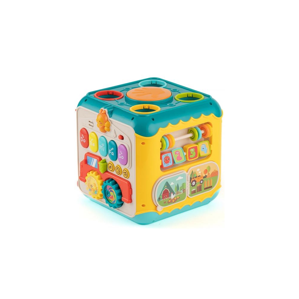 Interaktyvus daugiafunkcinis kubas WOOPIE BABY Montessori 6-in-1, nuo 18 mėn.-Žaislai, Kūdikiams, Žaislai mažyliams (iki 4 m.