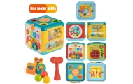 Interaktyvus daugiafunkcinis kubas WOOPIE BABY Montessori 6-in-1, nuo 18 mėn.-Žaislai, Kūdikiams, Žaislai mažyliams (iki 4 m.