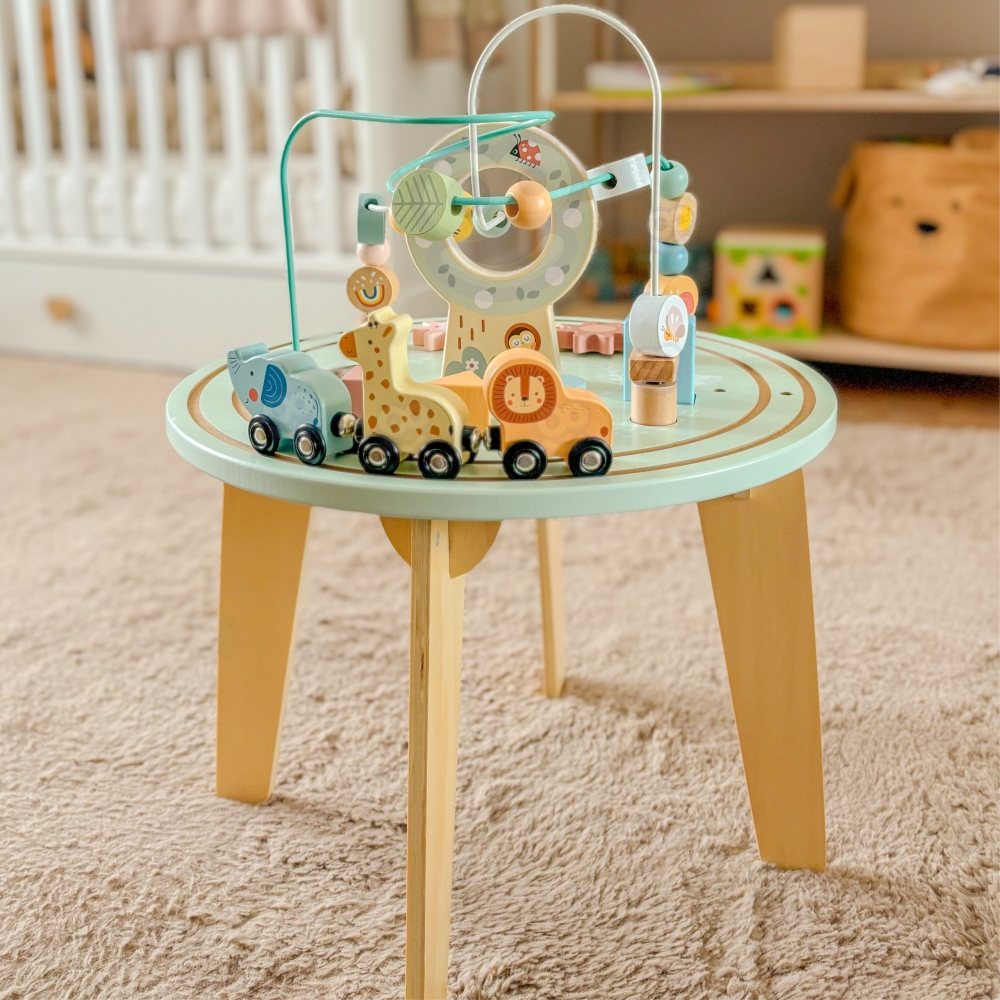 Medinis Montessori veiklos stalas TOOKY TOY Motorinė kilpa-Žaislai, Kūdikiams, Žaislai mažyliams (iki 4 m.