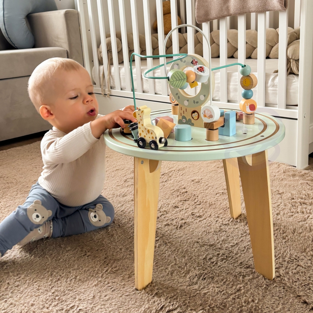 Medinis Montessori veiklos stalas TOOKY TOY Motorinė kilpa-Žaislai, Kūdikiams, Žaislai mažyliams (iki 4 m.