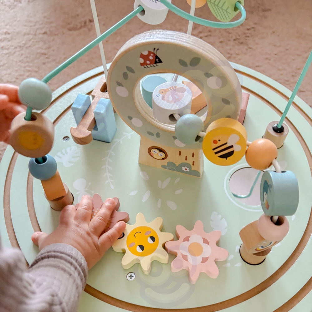 Medinis Montessori veiklos stalas TOOKY TOY Motorinė kilpa-Žaislai, Kūdikiams, Žaislai mažyliams (iki 4 m.