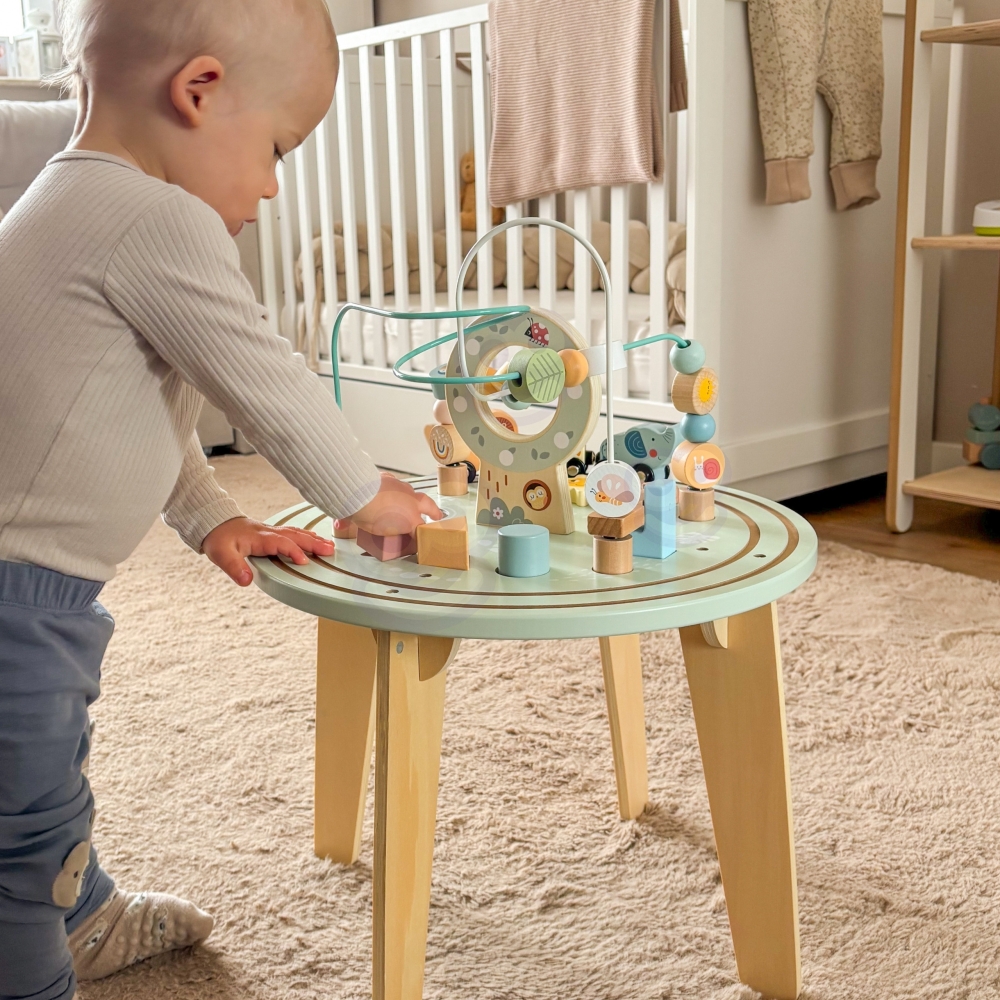 Medinis Montessori veiklos stalas TOOKY TOY Motorinė kilpa-Žaislai, Kūdikiams, Žaislai mažyliams (iki 4 m.