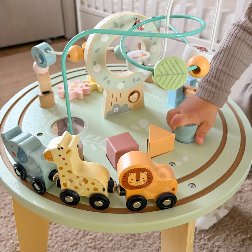 Medinis Montessori veiklos stalas TOOKY TOY Motorinė kilpa-Žaislai, Kūdikiams, Žaislai mažyliams (iki 4 m.