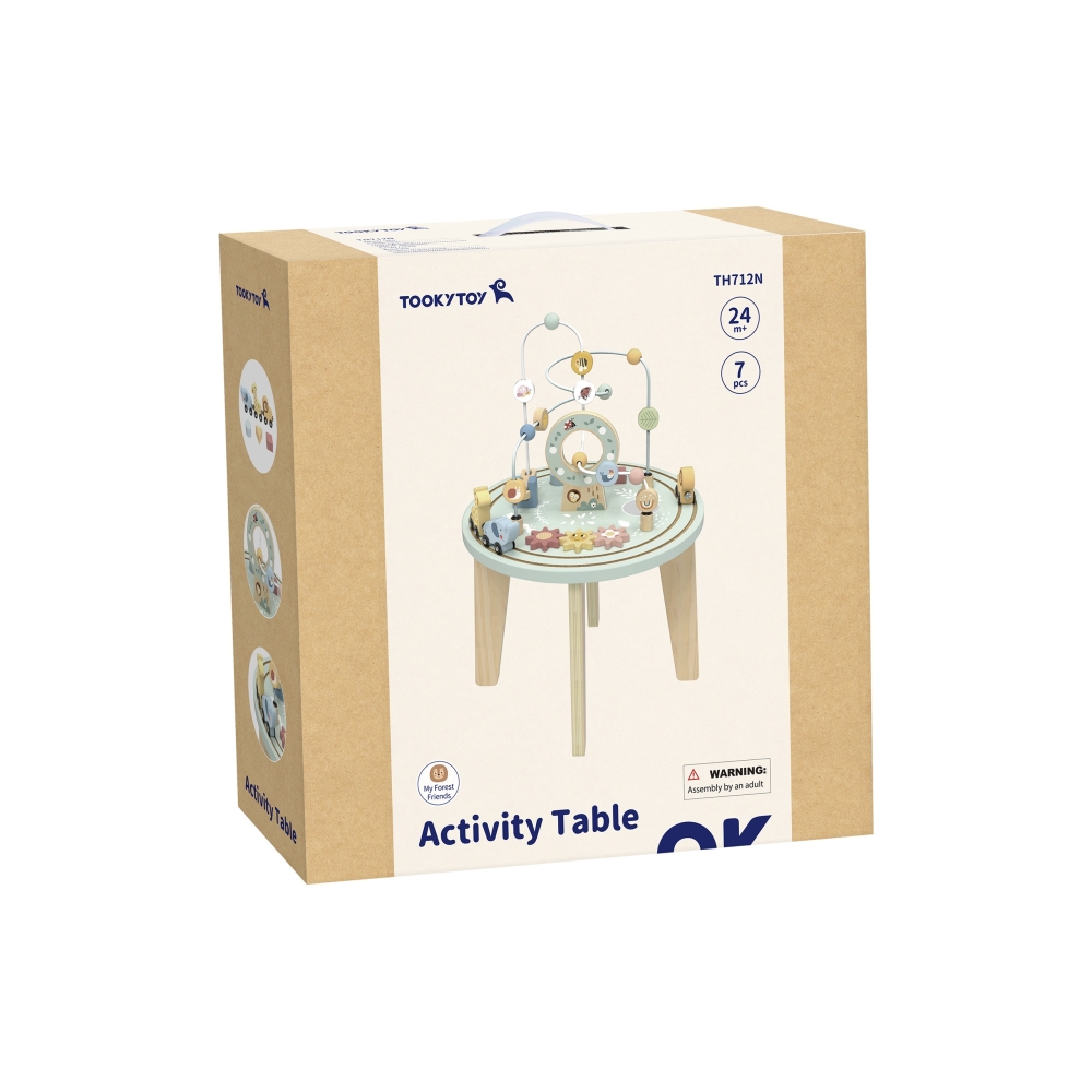 Medinis Montessori veiklos stalas TOOKY TOY Motorinė kilpa-Žaislai, Kūdikiams, Žaislai mažyliams (iki 4 m.
