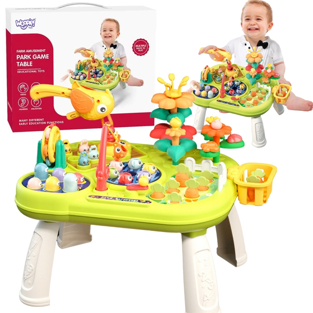WOOPIE BABY Interaktywny Multistolik Edukacyjny 8w1 Montessori 