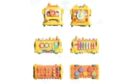 WOOPIE BABY Interactive Montessori Bus Educational 6 in 1 Hammer Cymbals +18 m