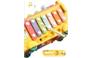 WOOPIE BABY Interactive Montessori Bus Educational 6 in 1 Hammer Cymbals +18 m