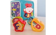 Interaktyvus sensorinis kubas – edukacinis WOOPIE BABY Montessori rūšiuoklis 6-in-1-Žaislai, Kūdikiams, Žaislai mažyliams (iki 4