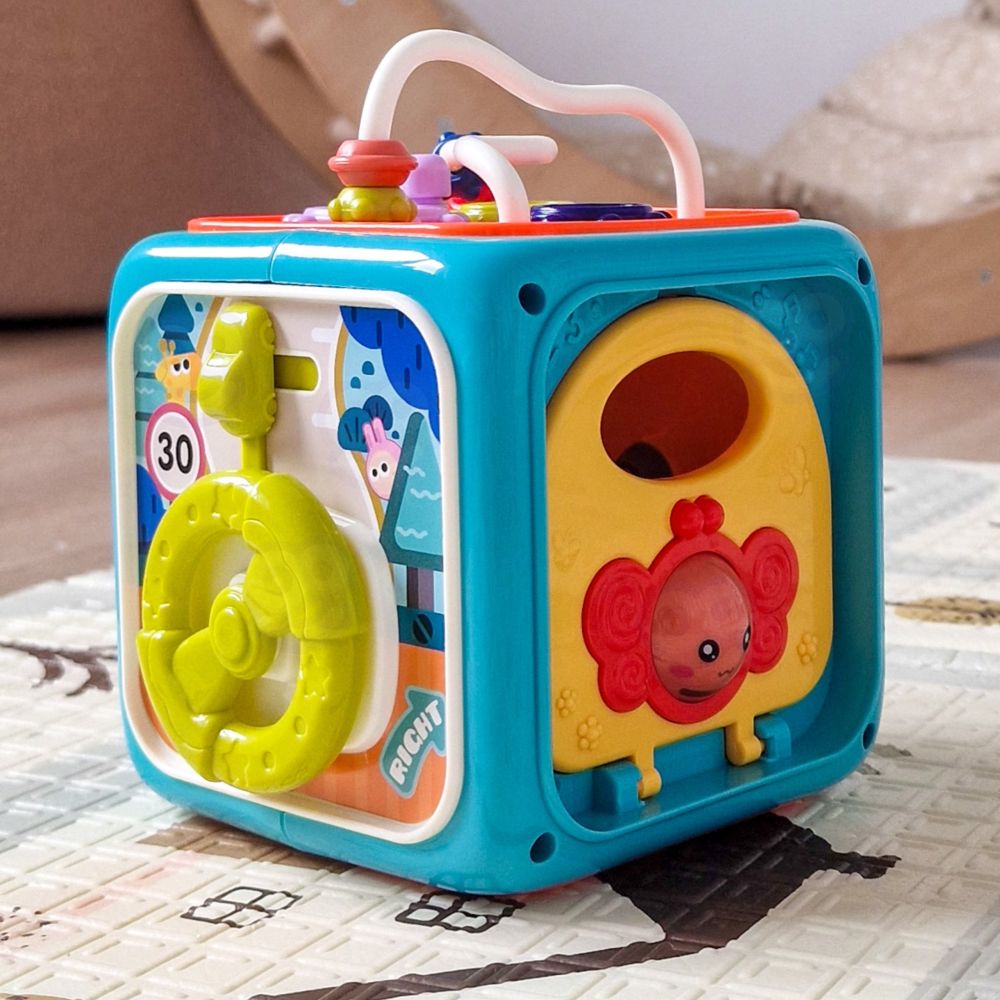 WOOPIE BABY Interactive Sensory Cube Educational Montessori Sorter 6-in-1