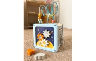 TOOKY TOY Drewniana Kostka Aktywności Kosmos Sorter Labirynt