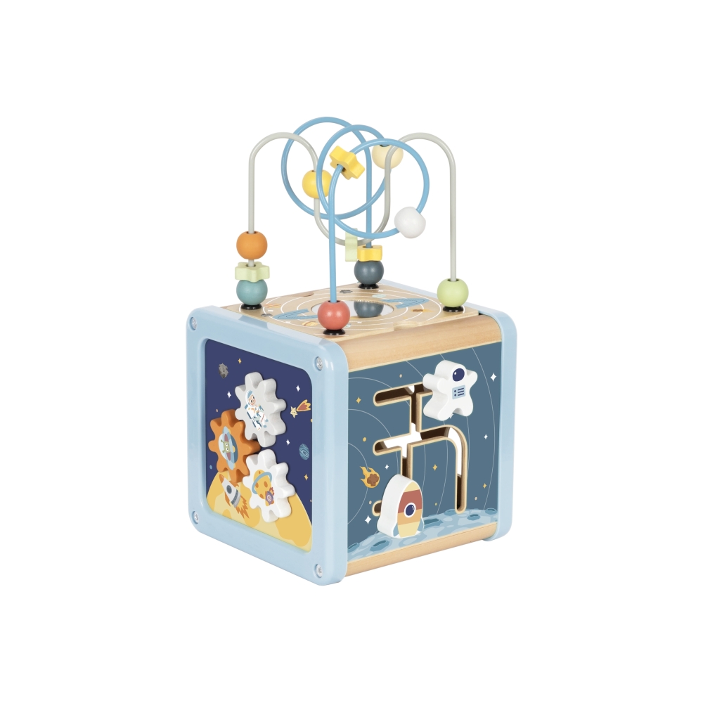 Medinis veiklos kubas TOOKY TOY Cosmos Labyrinth Sorter-Žaislai, Kūdikiams, Žaislai mažyliams (iki 4 m.