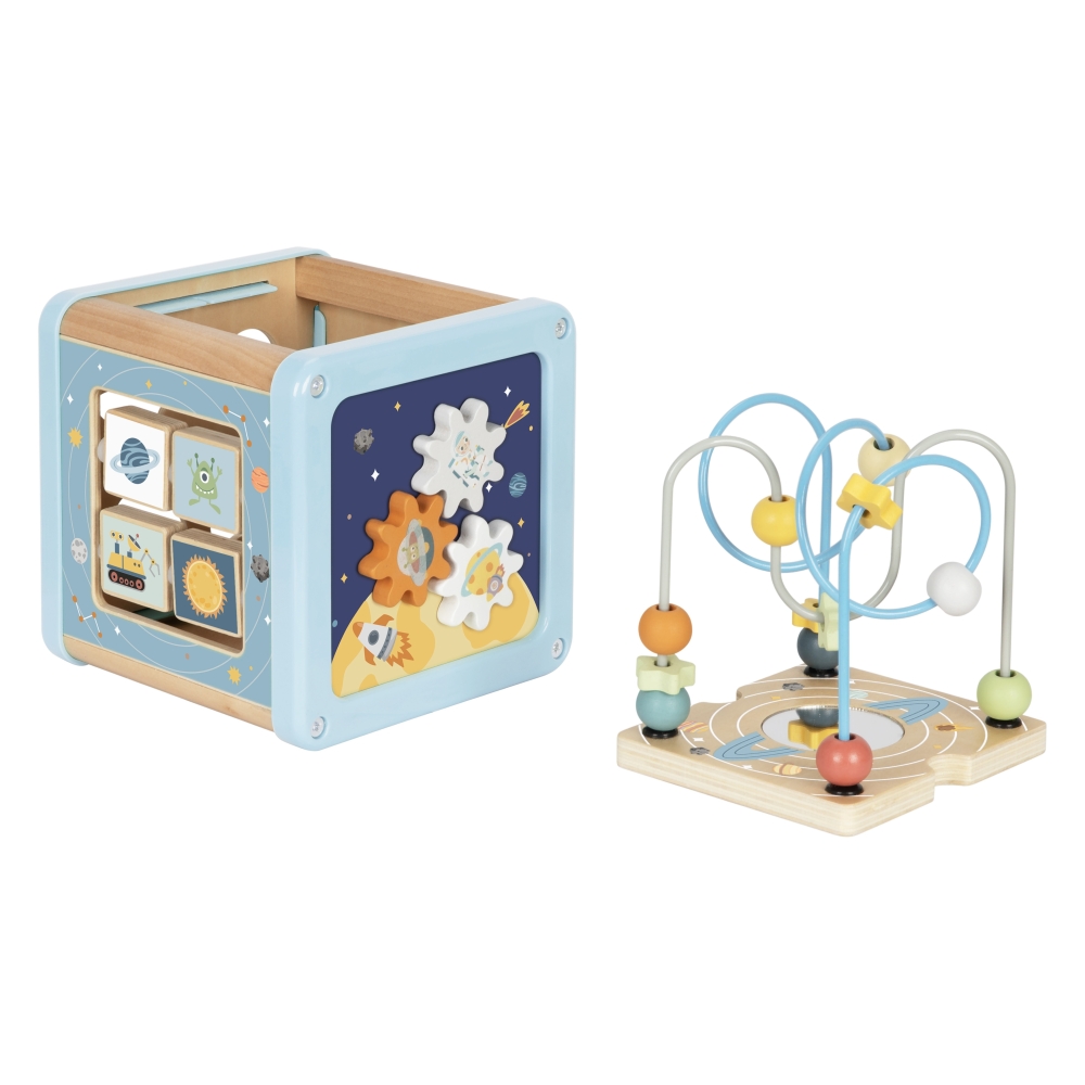 Medinis veiklos kubas TOOKY TOY Cosmos Labyrinth Sorter-Žaislai, Kūdikiams, Žaislai mažyliams (iki 4 m.