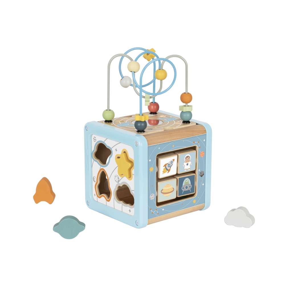 Medinis veiklos kubas TOOKY TOY Cosmos Labyrinth Sorter-Žaislai, Kūdikiams, Žaislai mažyliams (iki 4 m.