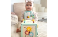 WOOPIE GREEN Drewniana Kostka Aktywności Multifunkcyjna Edukacyjna Sorter