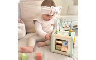 WOOPIE GREEN Drewniana Kostka Aktywności Multifunkcyjna Edukacyjna Sorter
