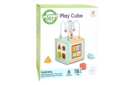 WOOPIE GREEN Drewniana Kostka Aktywności Multifunkcyjna Edukacyjna Sorter