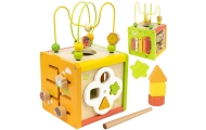 VIGA Drewniana Kostka Edukacyjna 5w1
