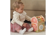 TOOKY TOY Wooden Barn Activity Sorter Montessori Abacus
