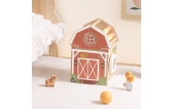 TOOKY TOY Wooden Barn Activity Sorter Montessori Abacus