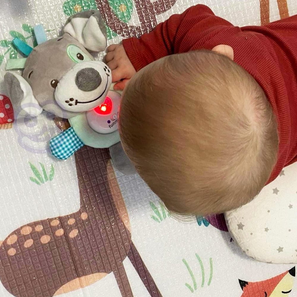 Interaktyvus pliušinis žaislas kūdikiams WOOPIE BABY su šviesa ir garsu-Miegui, Migdukai ir karuselės, Miego žaislai-e-vaikas