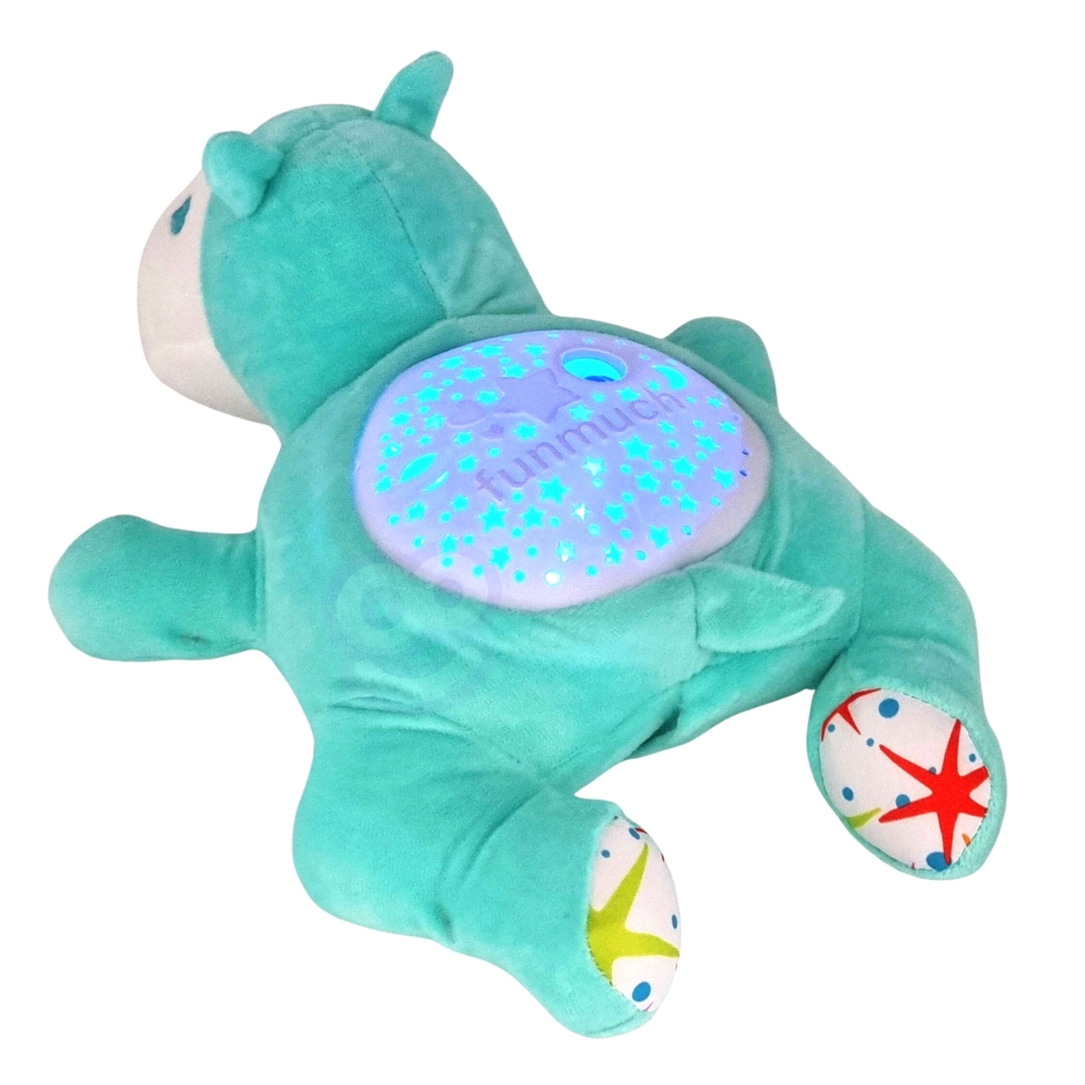 Minkštas žaislas projektorius 2-in-1 WOOPIE BABY Hippo-Miegui, Migdukai ir karuselės, Miego žaislai-e-vaikas