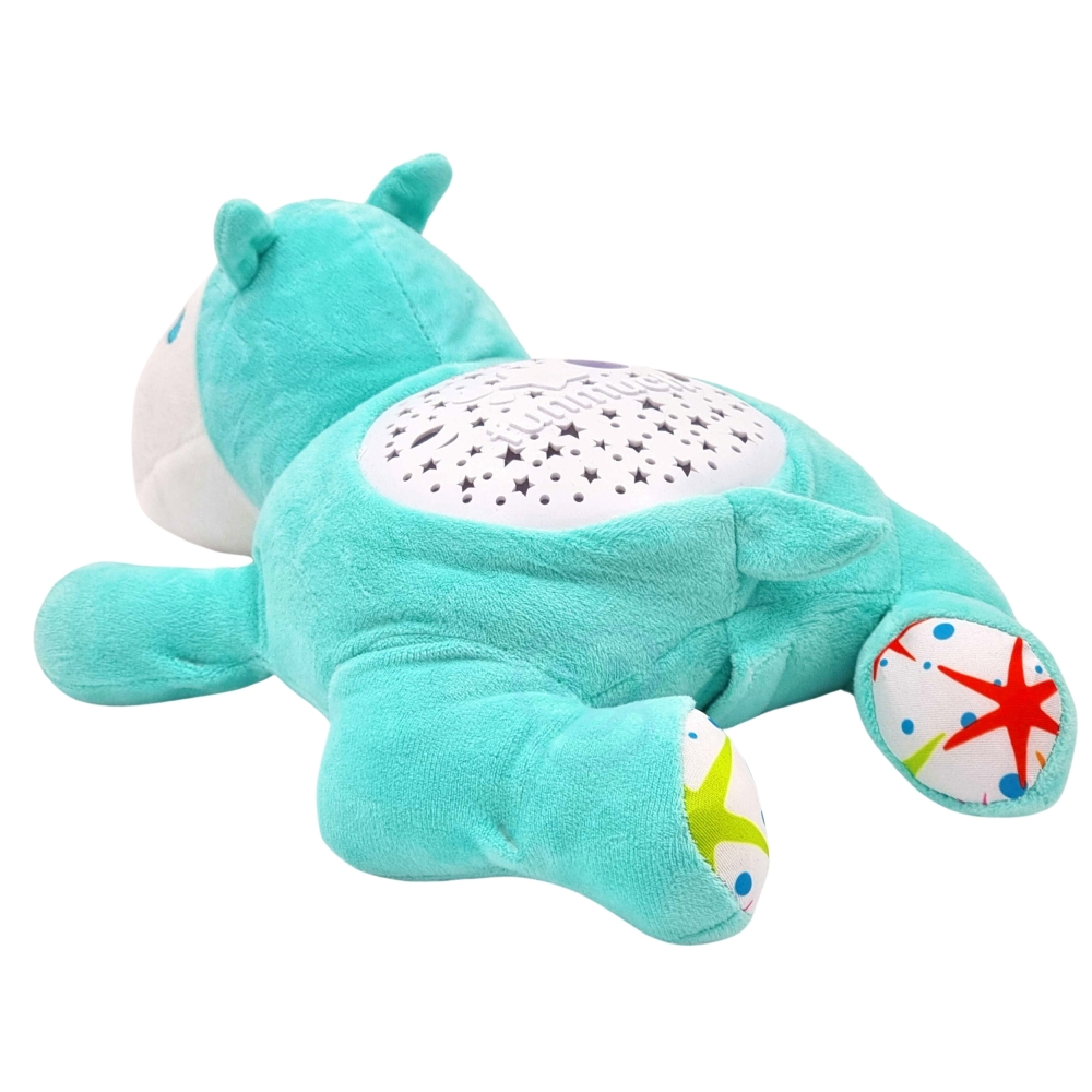 Minkštas žaislas projektorius 2-in-1 WOOPIE BABY Hippo-Miegui, Migdukai ir karuselės, Miego žaislai-e-vaikas