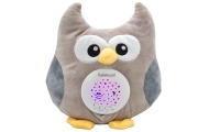 WOOPIE BABY pliušinis 2-in-1 projektoriaus pelėda - 10 lopšinių-Miegui, Migdukai ir karuselės, Miego žaislai-e-vaikas