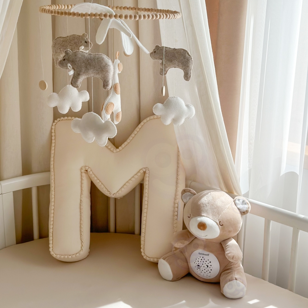 Pliušinis miego projektorius WOOPIE BABY 2in1 Teddy - 10 lopšinių-Miegui, Žaislai, Migdukai ir karuselės, Kūdikiams, Miego žaisl
